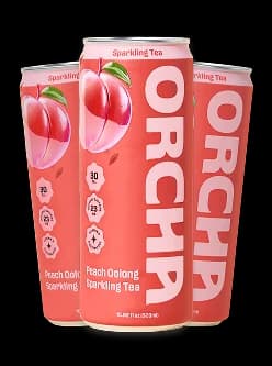 Peach Oolong sparkling tea three-can pack